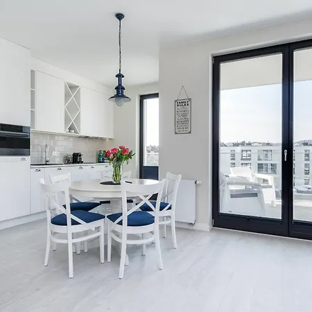 Apartament Blue Marina - Premium Na Luskusowym Zamknietym Osiedlu Okrzei By Lion *