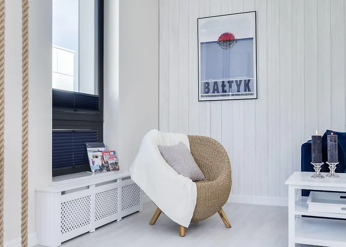Apartament Blue Marina - Premium apartament na luskusowym zamknietym osiedlu OKRZEI by Lion Apartments Sopot