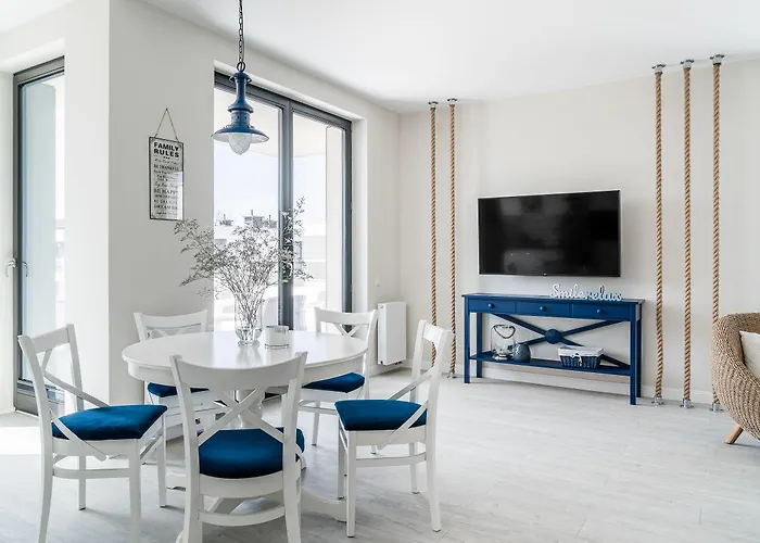 Blue Marina - Premium Na Luskusowym Zamknietym Osiedlu Okrzei By Lion Lägenhet Sopot