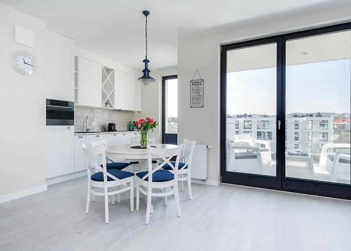 Apartament Blue Marina - Premium apartament na luskusowym zamknietym osiedlu OKRZEI by Lion Apartments Sopot *