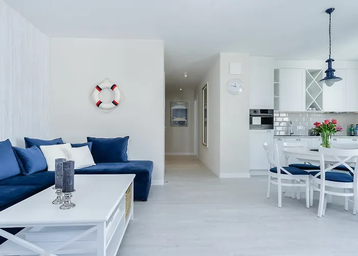 Blue Marina - Premium apartament na luskusowym zamknietym osiedlu OKRZEI by Lion Apartments Sopot *