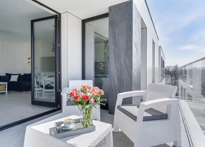 Blue Marina - Premium Na Luskusowym Zamknietym Osiedlu Okrzei By Lion Lägenhet Sopot