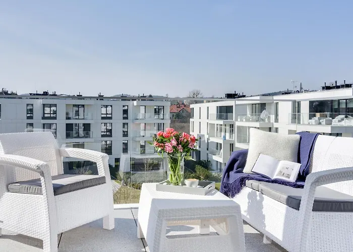 Blue Marina - Premium apartament na luskusowym zamknietym osiedlu OKRZEI by Lion Apartments Sopot * Sopot